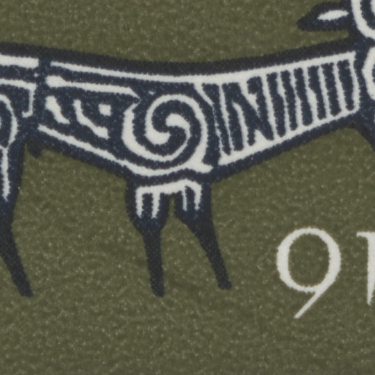 Ireland 1969 (Variety) 9d Stag block with line flaw, PVA gum