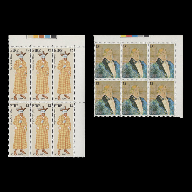 Ireland 1980 (MNH) Personalities traffic light blocks