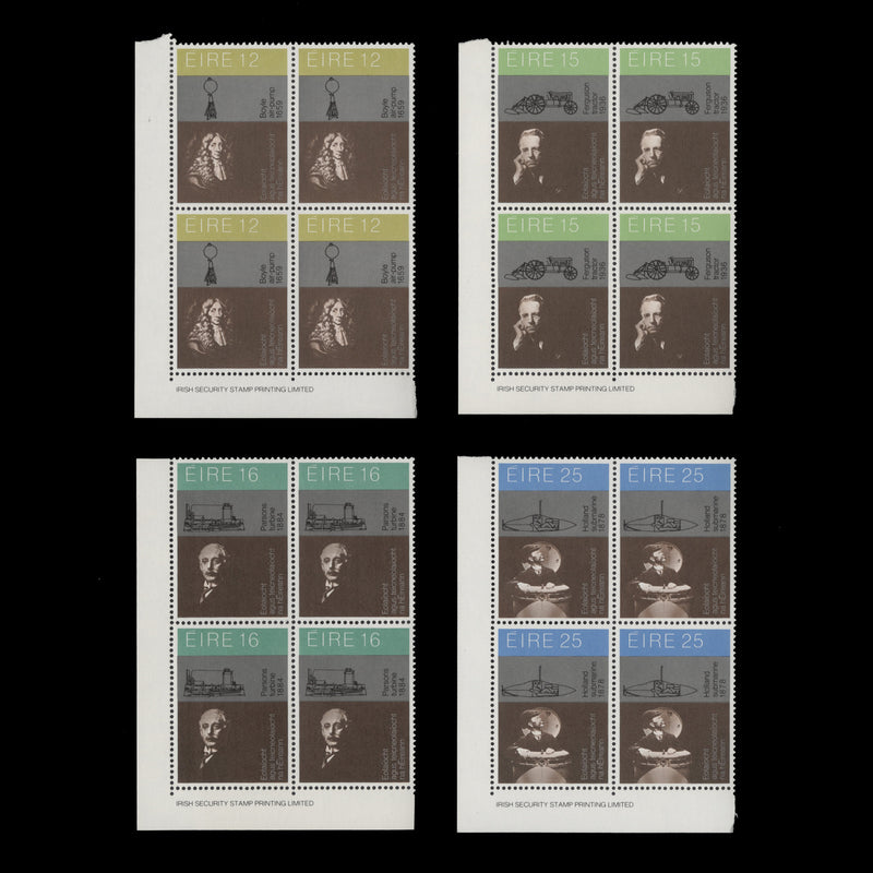 Ireland 1981 (MNH) Science & Technology imprint blocks