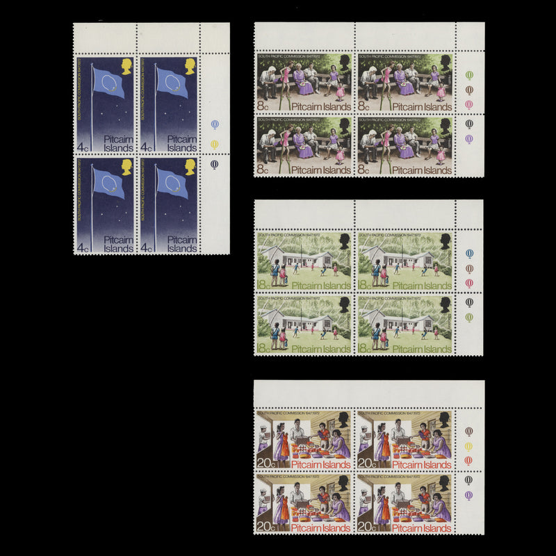 Pitcairn Islands 1972 (MNH) South Pacific Commission traffic light blocks