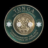 Tonga 1965 (MNH) 2s 9d/11d Gold Coinage, inverted backing paper