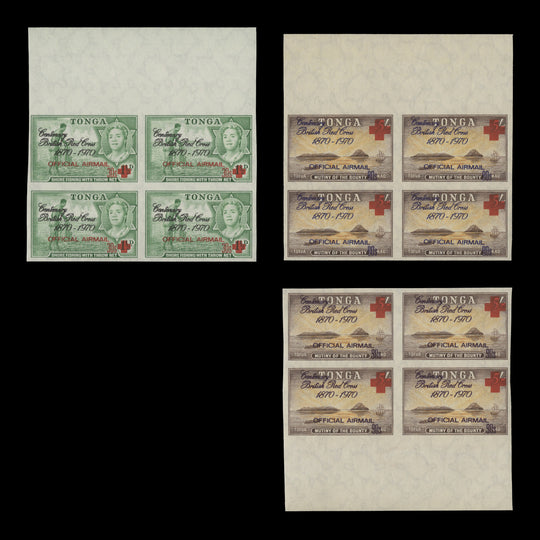 Tonga 1970 (MNH) Red Cross Centenary officials blocks
