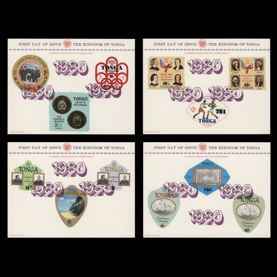 Tonga 1980 (FDC) Provisionals