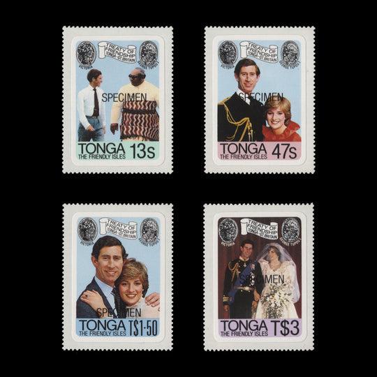 Tonga 1981 (MNH) Royal Wedding SPECIMEN set