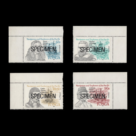 Tonga 1985 (MNH) Navigators & Explorers SPECIMEN set
