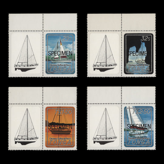 Tonga 1983 (MNH) Christmas/Yachting off Vava'u SPECIMEN set
