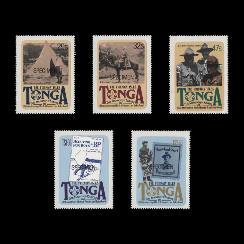 Tonga 1982 (MNH) Scouting Anniversary SPECIMEN set