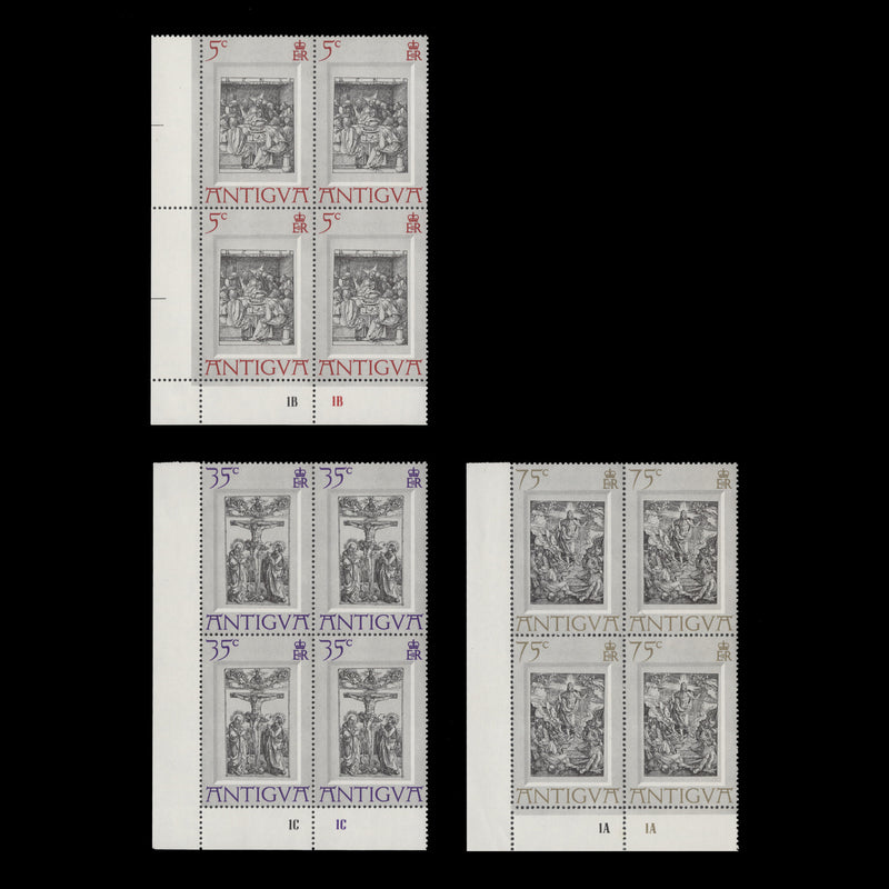 Antigua 1971 (MNH) Easter plate blocks