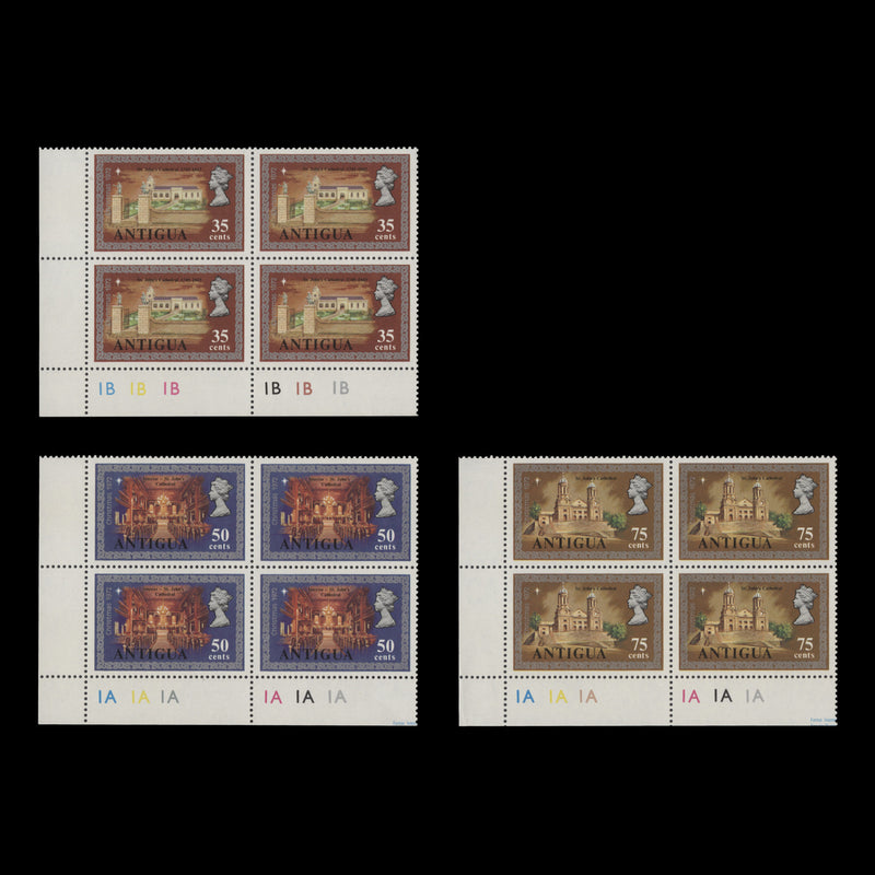 Antigua 1972 (MNH) Christmas plate blocks