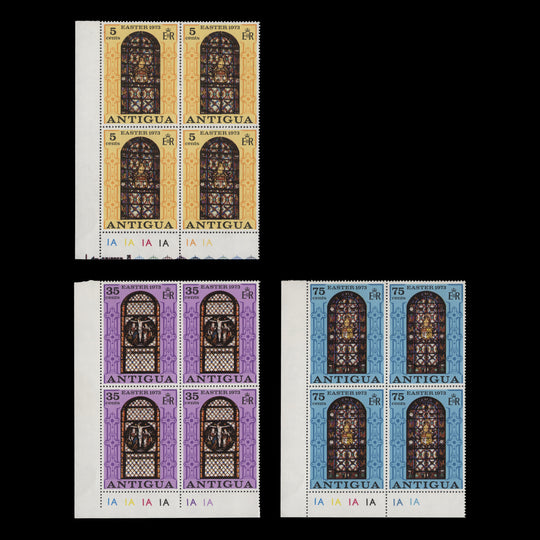 Antigua 1973 (MNH) Easter plate blocks