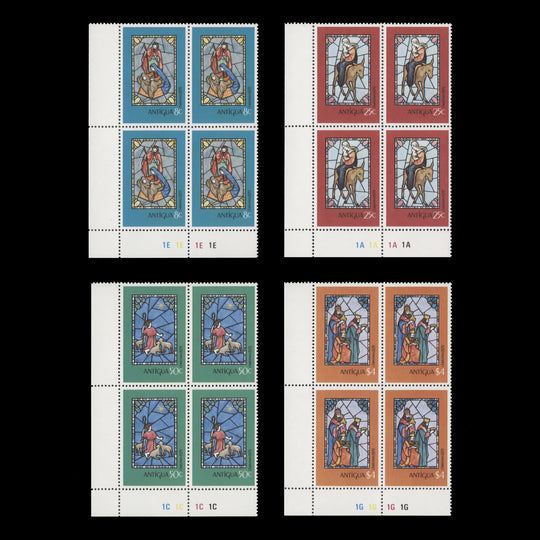 Antigua 1979 (MNH) Christmas plate blocks