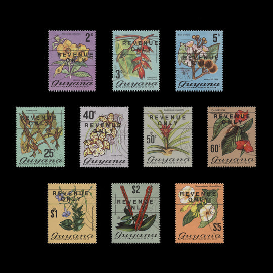 Guyana 1975 (CTO) Flowering Plants postal fiscals