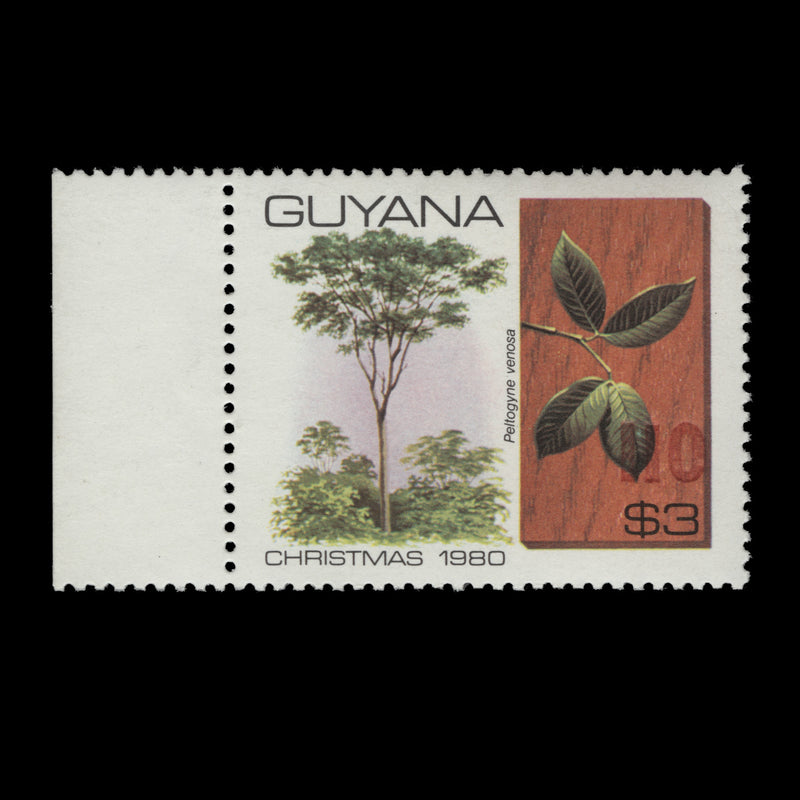 Guyana 1981 (MNH) 110c/$3 Christmas with red surcharge