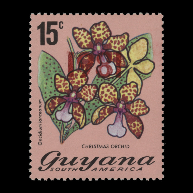 Guyana 1981 (MNH) 15c Christmas Orchid, perf 13½ x 13½