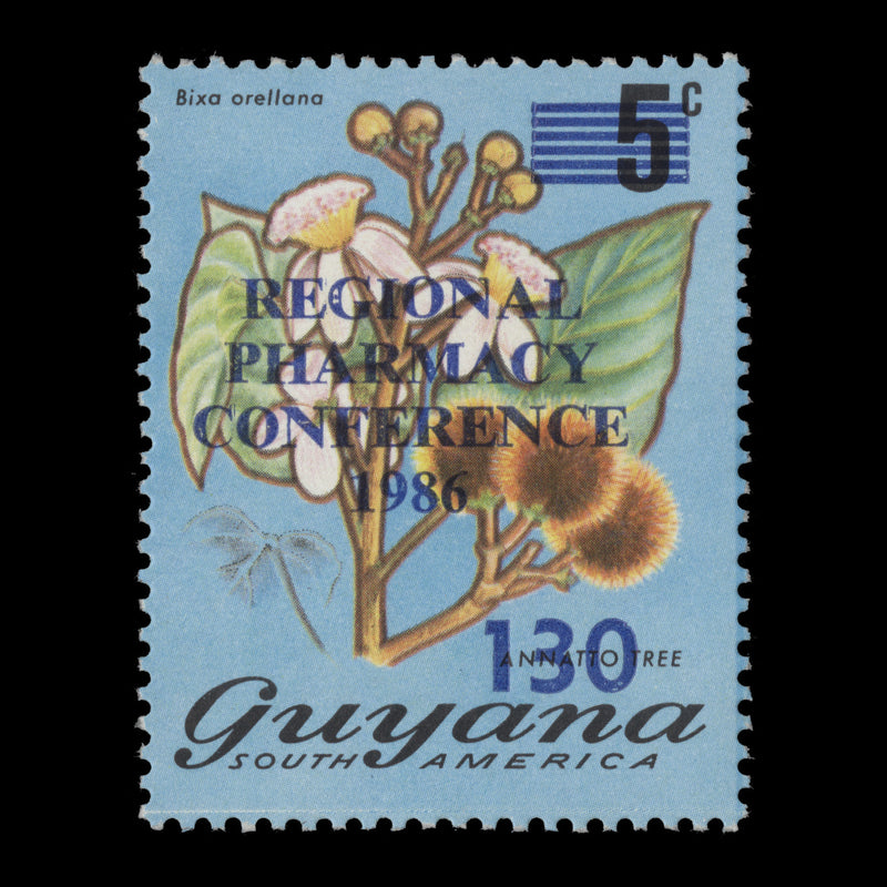 Guyana 1986 (MNH) 130c/5c Regional Pharmacy Conference provisional
