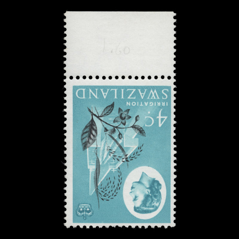 Swaziland 1962 (Variety) 4c Irrigation with inverted watermark