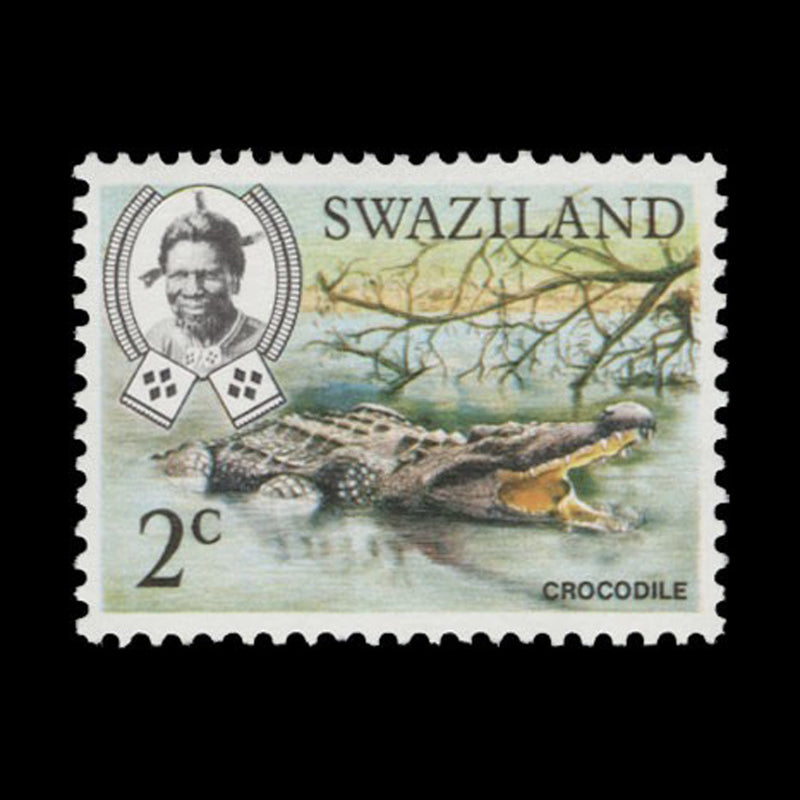 Swaziland 1975 (MNH) 2c Crocodile, perf 12½ x 12