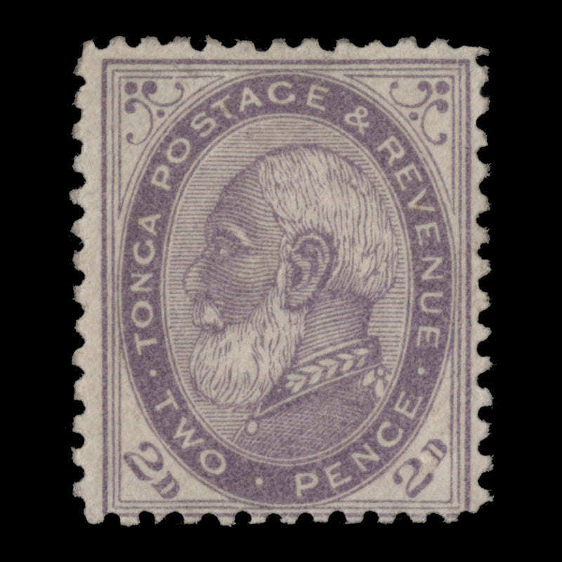 Tonga 1886 (Unused) 2d King George I, pale violet, perf 12½ x 12½