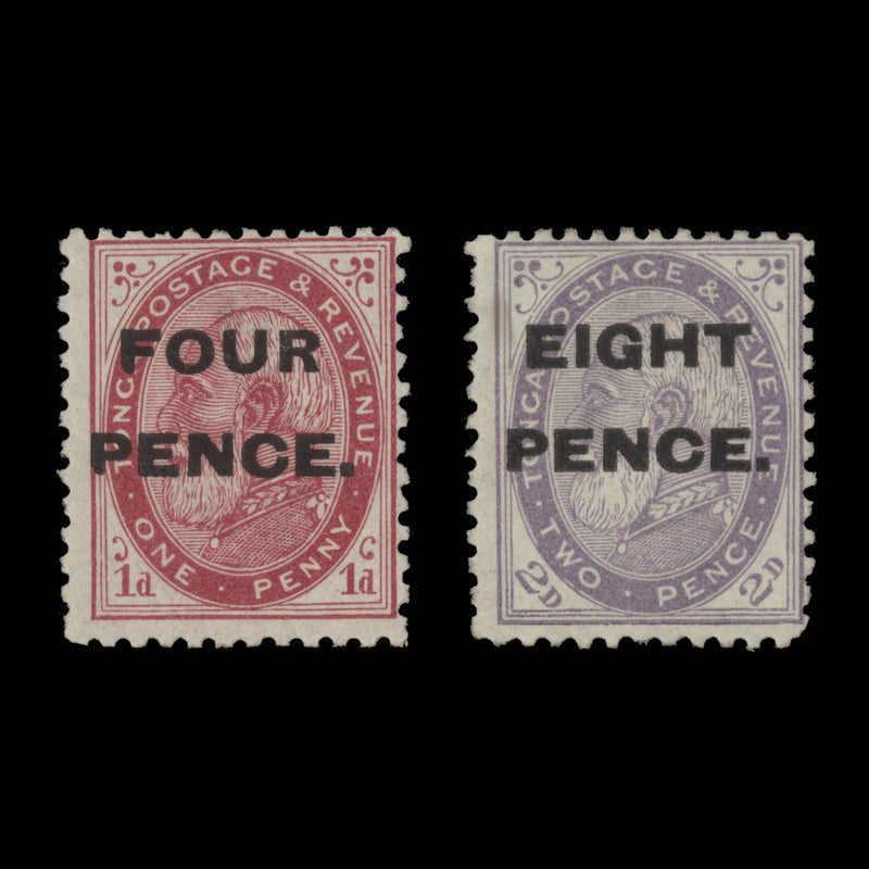 Tonga 1891 (Unused) King George I Provisionals