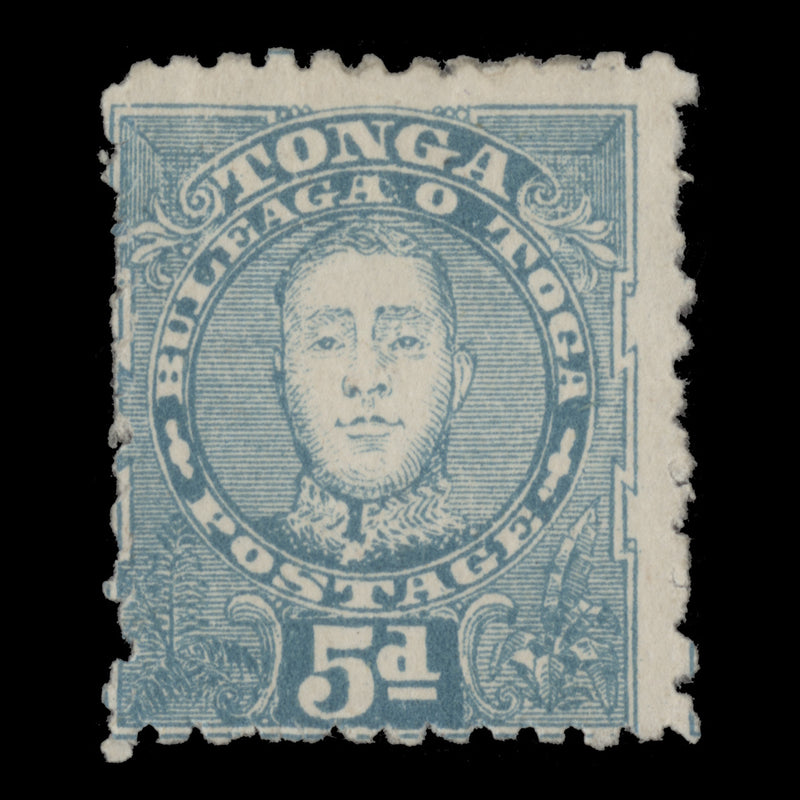 Tonga 1895 (Unused) 5d King George II, perf 12 x 11