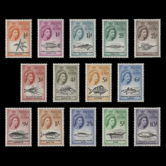 Tristan da Cunha 1960 (MNH) Marine Life Definitives