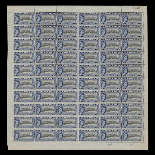 Bahamas 1954 (MNH) 10d Modern Hotels plate 1a–1a pane