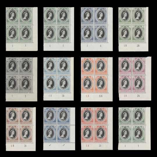 Omnibus 1953 (MLH) Coronation plate block collection