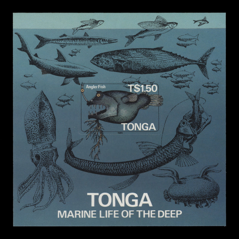 Tonga 1985 (MNH) Geological Survey miniature sheet, die-cut