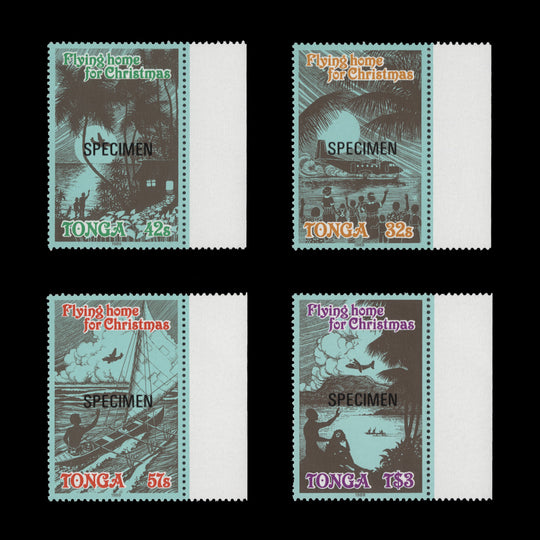 Tonga 1989 (MNH) Christmas SPECIMEN set