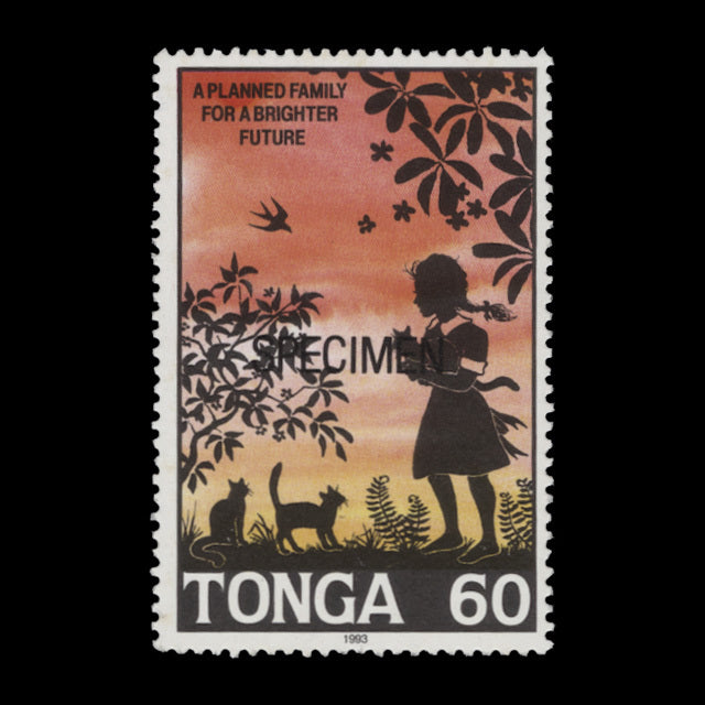 Tonga 1993 (MNH) 60s Family Planning SPECIMEN stamp