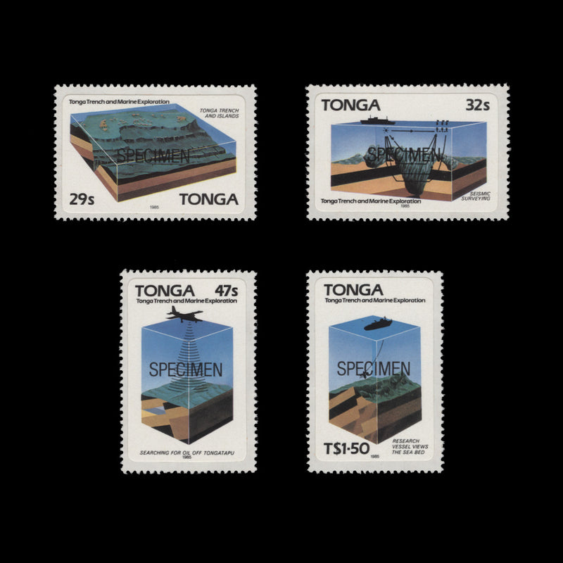 Tonga 1985 (MNH) Geological Survey SPECIMEN set