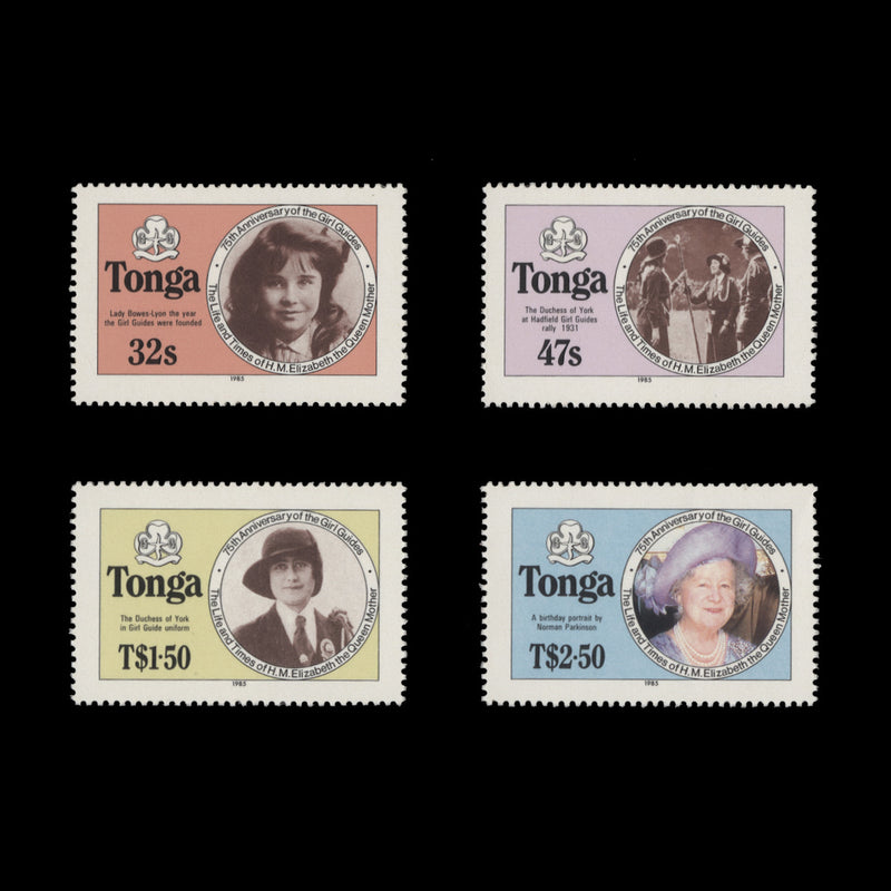 Tonga 1985 (MNH) Life and Times of the Queen Mother, perf 14 x 14