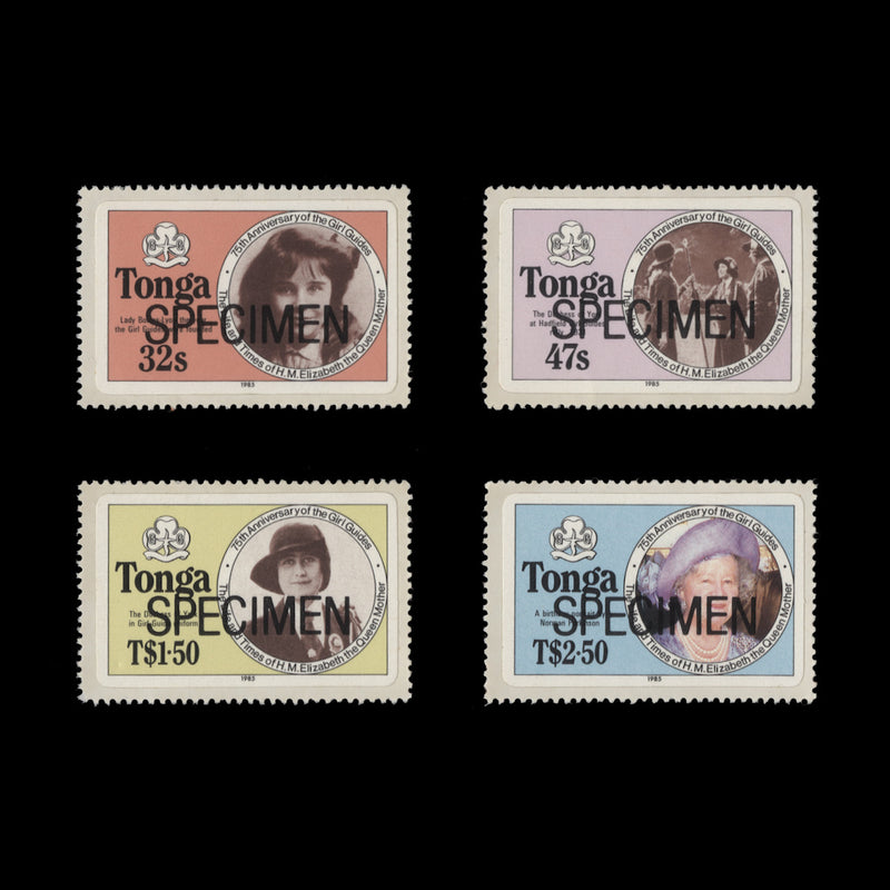 Tonga 1985 (MNH) Life and Times of the Queen Mother SPECIMEN set