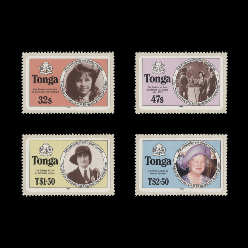 Tonga 1985 (MNH) Life and Times of the Queen Mother, die-cut
