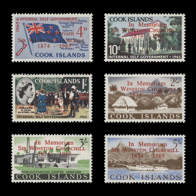 Cook Islands 1966 (MLH) Churchill Commemoration