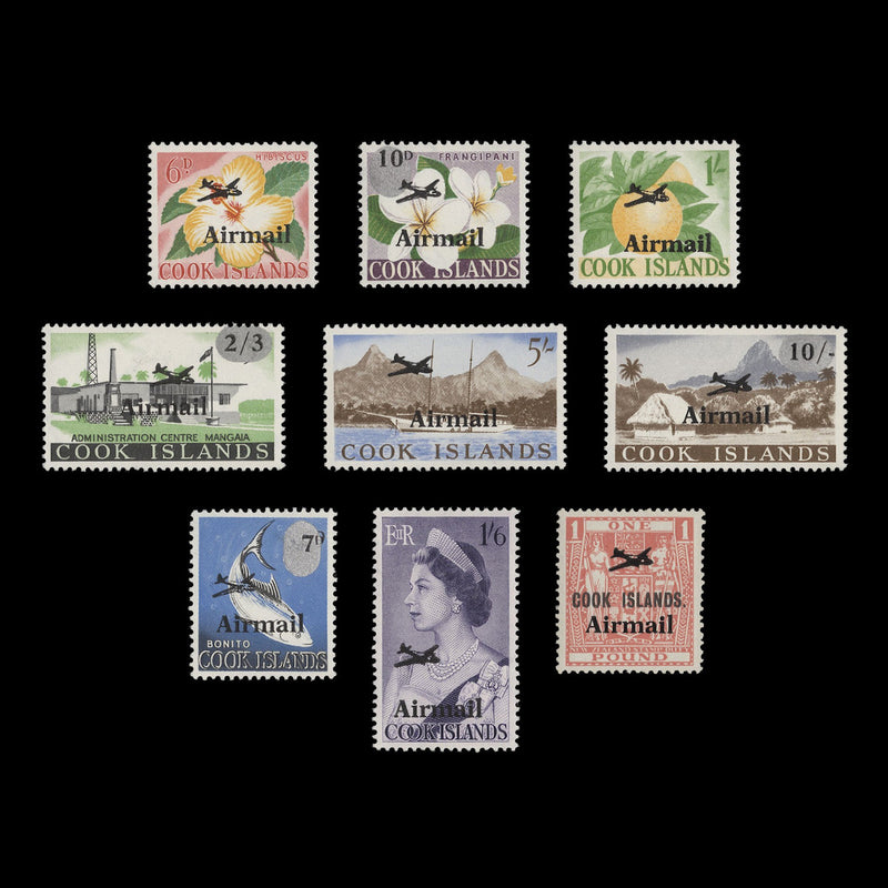 Cook Islands 1966 (MNH) Airmail Provisionals