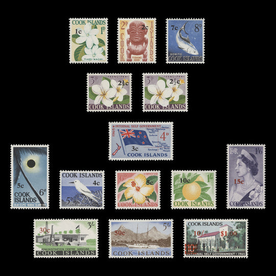 Cook Islands 1967 (MLH) Decimal Provisionals