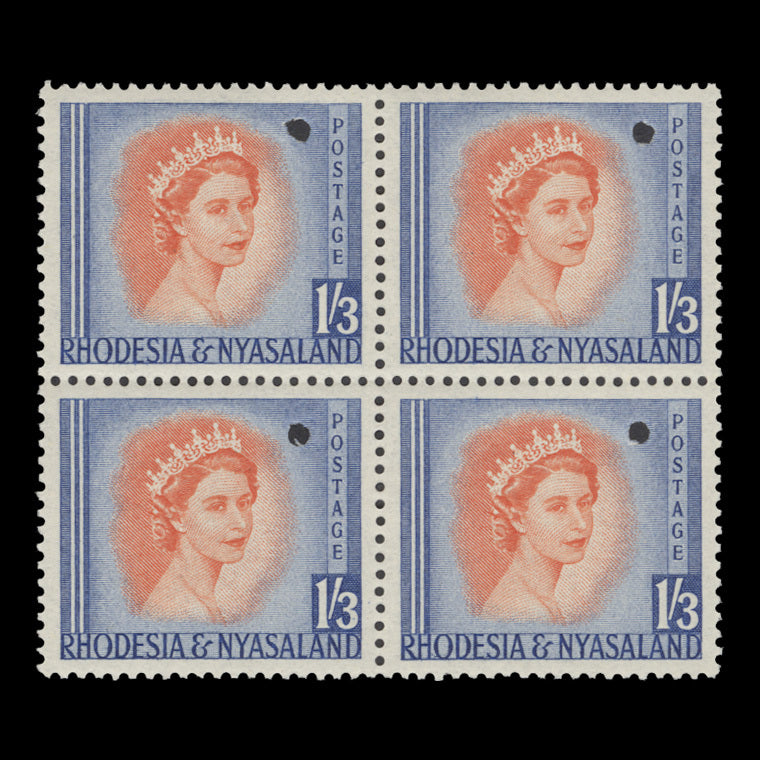 Rhodesia & Nyasaland 1954 (Proof) 1s 3d Queen Elizabeth II