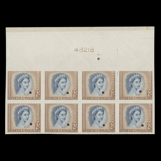 Rhodesia & Nyasaland 1954 (Proof) 2s Queen Elizabeth II