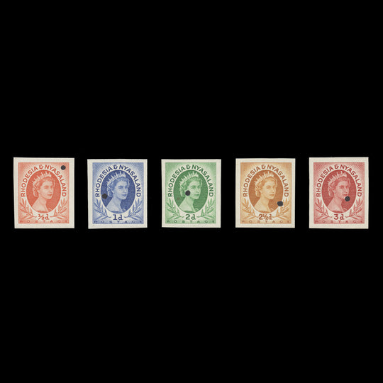 Rhodesia & Nyasaland 1954 (Proof) QEII Definitives