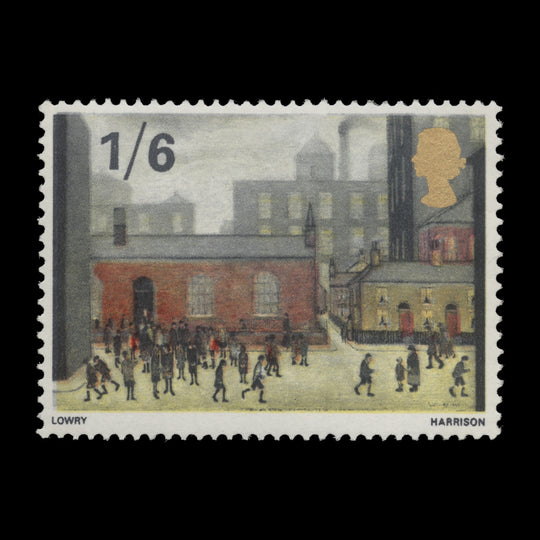 Great Britain 1967 (Variety) 1s6d British Paintings missing new blue