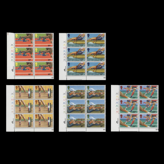 Great Britain 1986 (MNH) Commonwealth Games, Edinburgh cylinder blocks