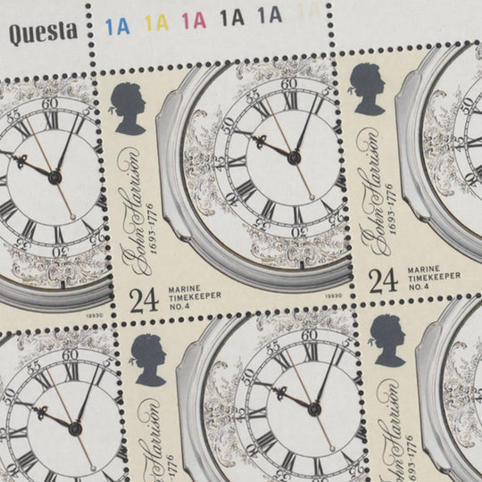 Great Britain 1993 (MNH) John Harrison Birth Anniversary plate bocks
