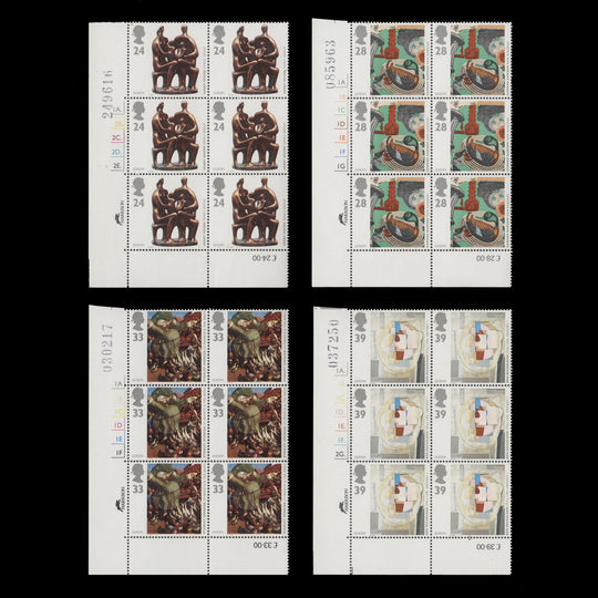 Great Britain 1993 (MNH) Contemporary Art cylinder blocks
