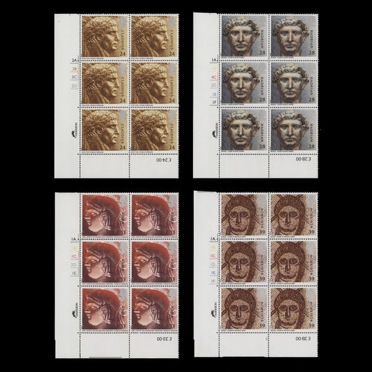 Great Britain 1993 (MNH) Roman Britain cylinder blocks