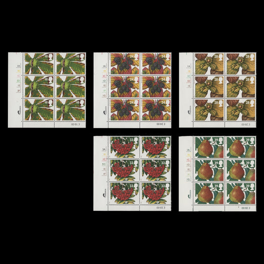 Great Britain 1993 (MNH) Autumn cylinder blocks