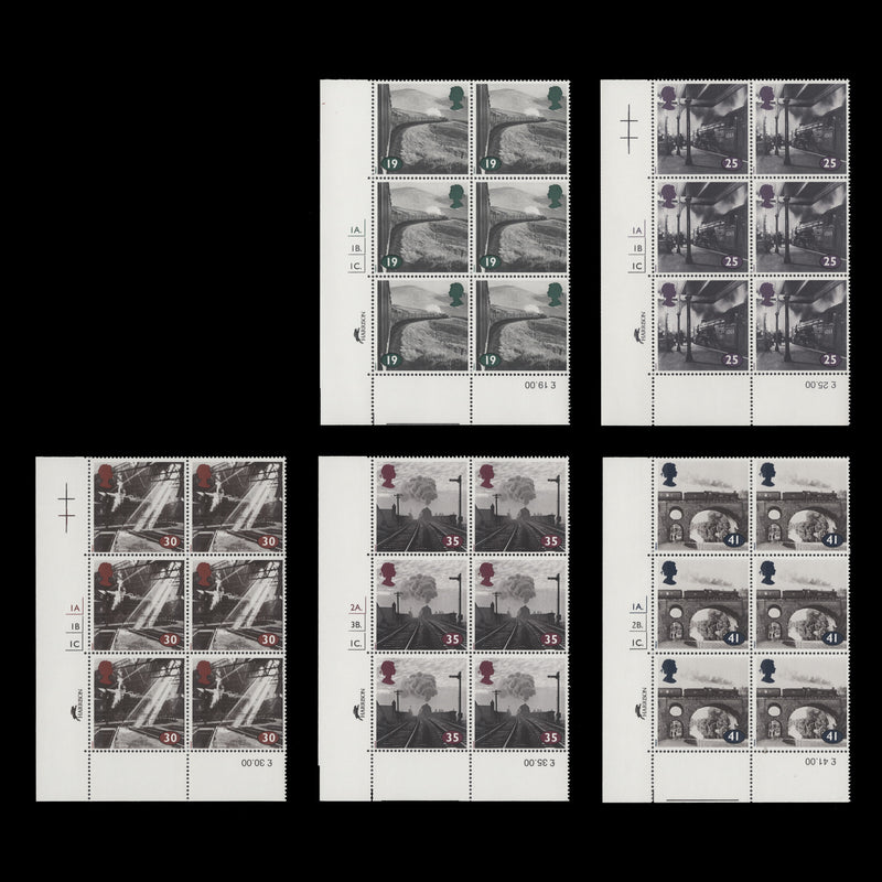 Great Britain 1994 (MNH) Age of Steam cylinder blocks