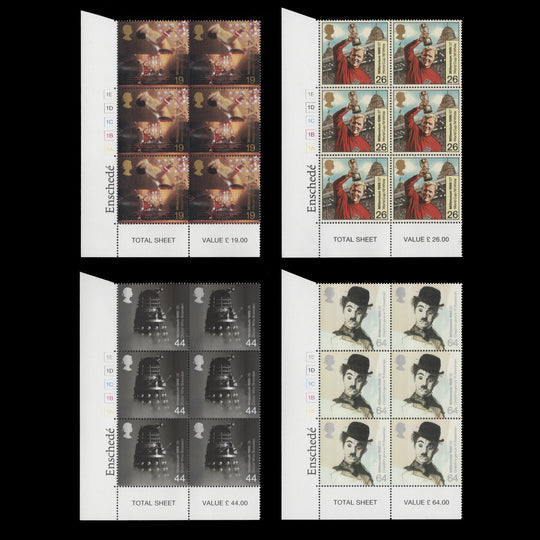 Great Britain 1999 (MNH) The Entertainers' Tale cylinder blocks