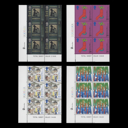 Great Britain 1999 (MNH) The Citizens' Tale cylinder dot blocks
