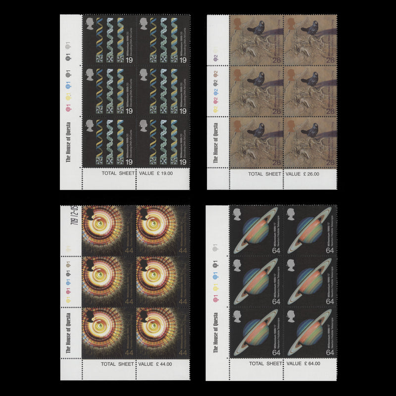 Great Britain 1999 (MNH) The Scientists' Tale cylinder blocks